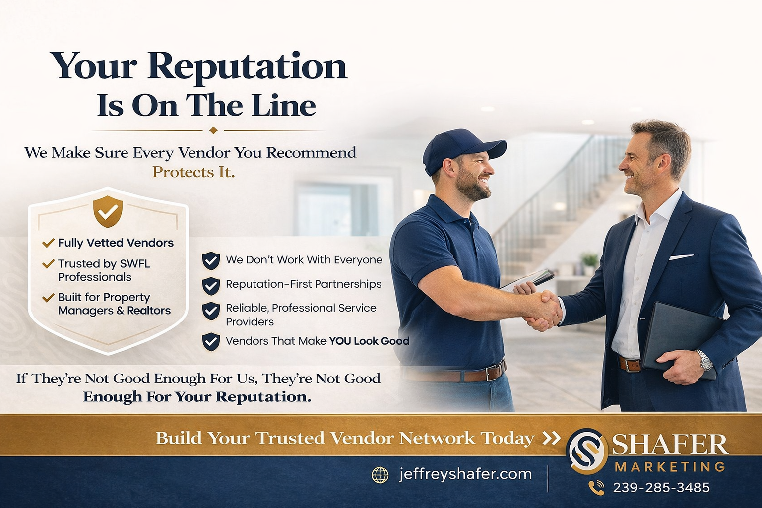 Why Realtors & Property Managers in Southwest Florida Trust Shafer Marketing's Network